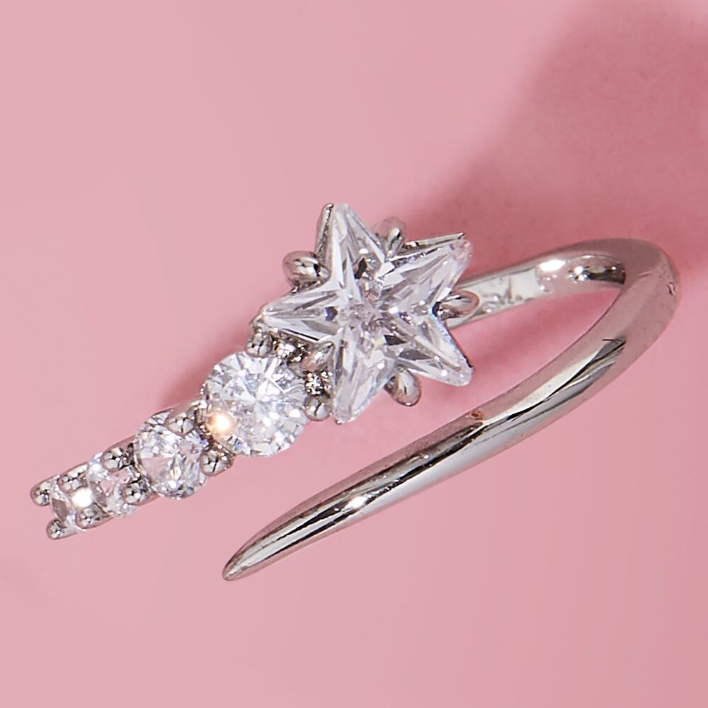 Star ring by Charmed Aroma,  size 6, Celestial Ring Collection